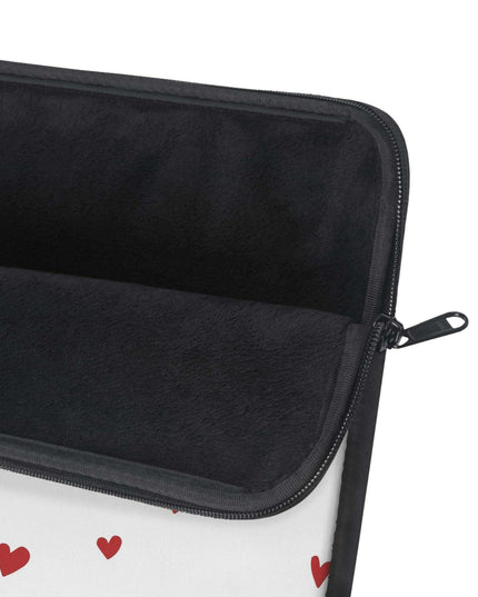 Stylish Dots: Sophisticated Laptop Case with Peekaboo Feature