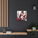 Eco-Chic Matte Canvas Art Set in Stylish Black Pinewood Frame