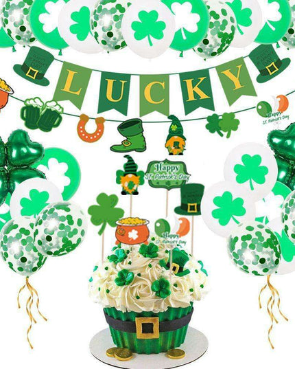 St. Patrick's Day Shamrock Balloon Decoration Set: Festive Party Essentials