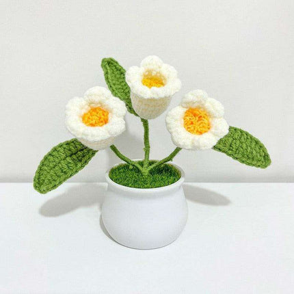 Handcrafted Korean Wool Sunflower Arrangement for Chic Home Elegance