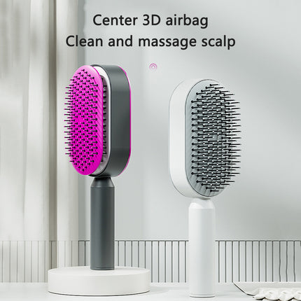 Self Cleaning Hair Brush For Women One-key Cleaning Hair Loss Airbag M