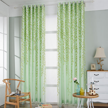 Peekaboo Studio Exquisite Transparent Printed Curtains - Light Filteri