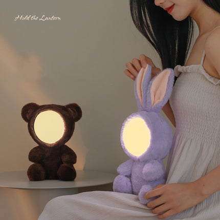 Bluetooth Cartoon Plush Audio Night Light With Breathing Dimmer Atmosphere Light