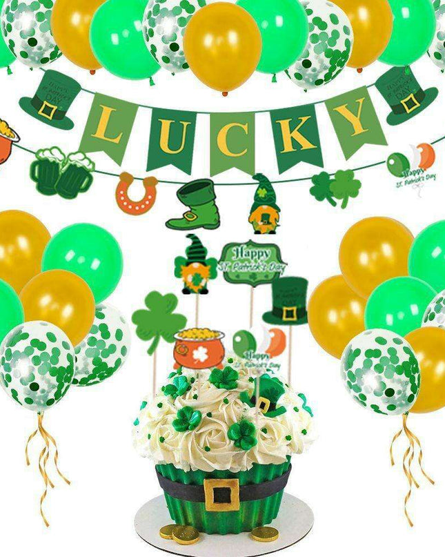St. Patrick's Day Shamrock Balloon Decoration Set: Festive Party Essentials