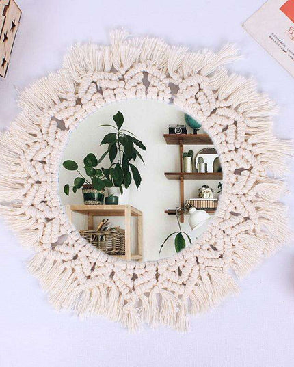 Nordic Chic: Artisan-Made Geometric Acrylic Vanity Mirror