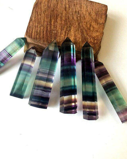 Fluorite Hexagonal Energy Wand - Unlock the Power of Healing and Positivity