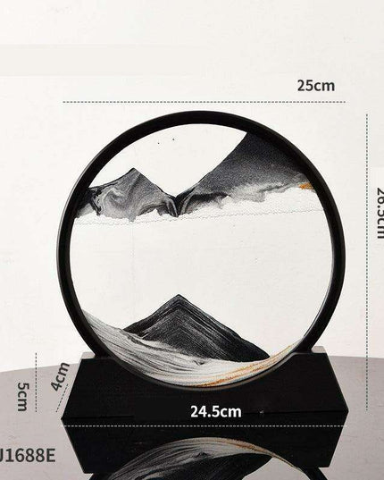 Mesmerizing 3D Glass Quicksand Art for a Tranquil Environment