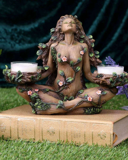 Enchanted Forest Spirit Candle Holder | Luxurious Resin Craftsmanship