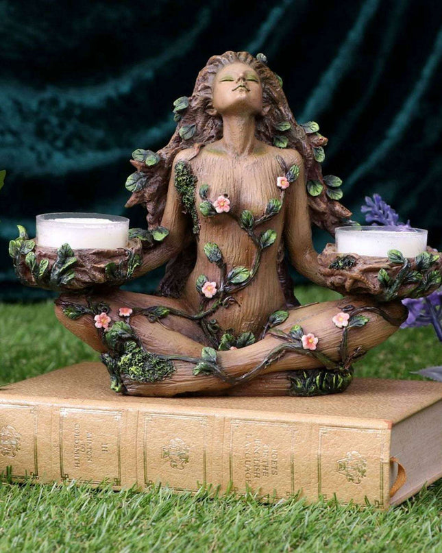 Enchanted Forest Spirit Candle Holder | Luxurious Resin Craftsmanship