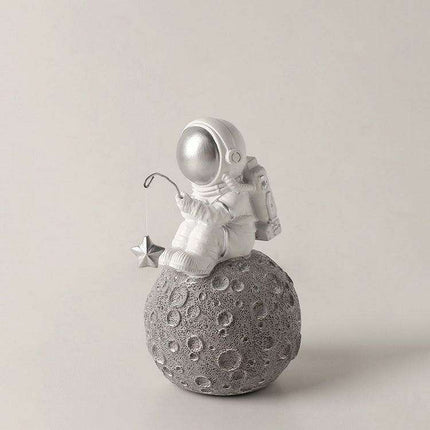 Whimsical Nordic Astronaut Resin Figurine - Unique Space-Themed Home Accent & Gift Idea