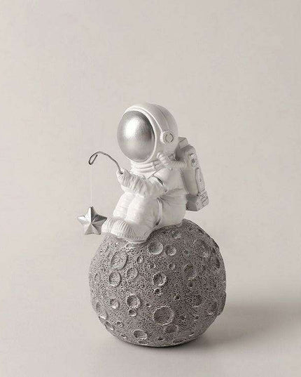 Whimsical Nordic Astronaut Resin Figurine - Unique Space-Themed Home Accent & Gift Idea
