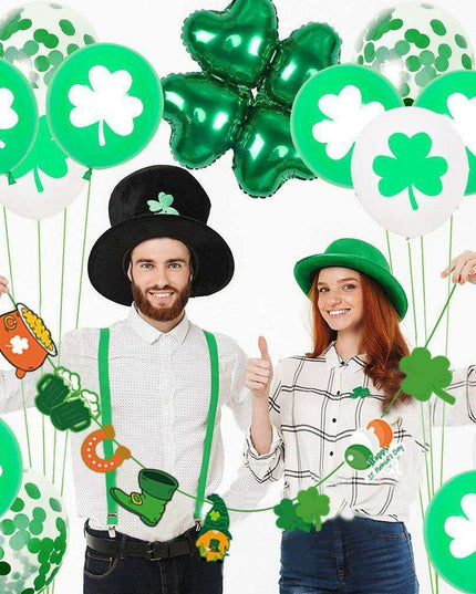 St. Patrick's Day Shamrock Balloon Decoration Set: Festive Party Essentials