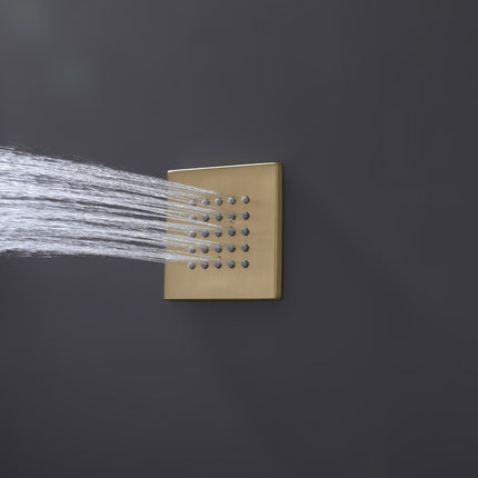 Hidden Luxury Shower System with Built-in Valve, Rainfall Show