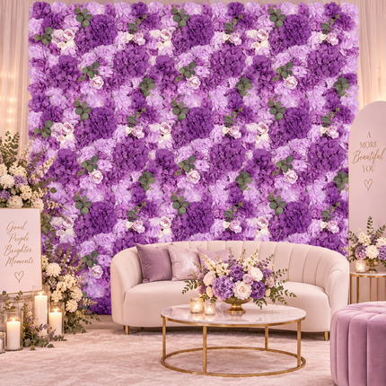 Elegant Floral Wall Art Handmade with Cotton, Silk, and Artificial Blooms - Très Elite