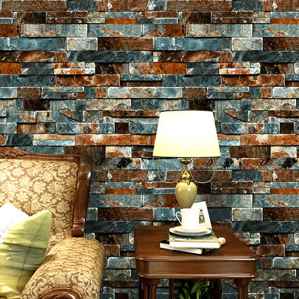Peekaboo Studio Hall Retro Culture Marble Tile Wallpaper - Easy Peel &