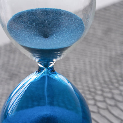 Room and Decor 5x14" Hourglass Timer, 60-Minute, Blue Glass Design