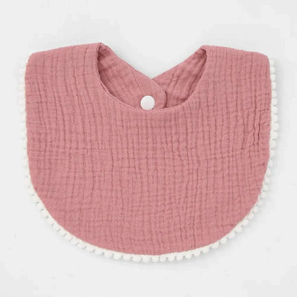 Soft Cotton Baby Bibs with Absorbent Lace - Perfect for Newborns and Toddlers