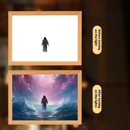 Peekaboo Studio Jesus LED Night Light & Photo Frame - Unique Home Deco