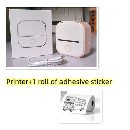 Portable Mini Thermal Label Printer Home Photo Printer Student Wrong Q