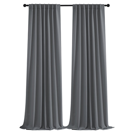 Blackout Curtains Rod-pocket Style With Loop Tabs For A Curtain Rod