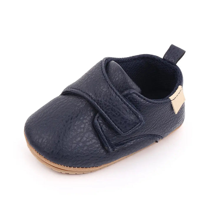 Newborn Baby Shoes Baby Boy Girl Shoes Classic Leather Rubber Sole Anti-slip