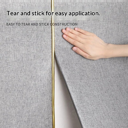 Peekaboo Studio Thickened Linen Texture Self-Adhesive Wallpaper