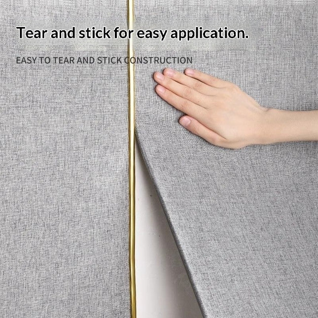 Peekaboo Studio Thickened Linen Texture Self-Adhesive Wallpaper
