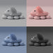 Cozy Shark Plush Slippers for Couples - Detachable Warm Fuzzy House Shoes