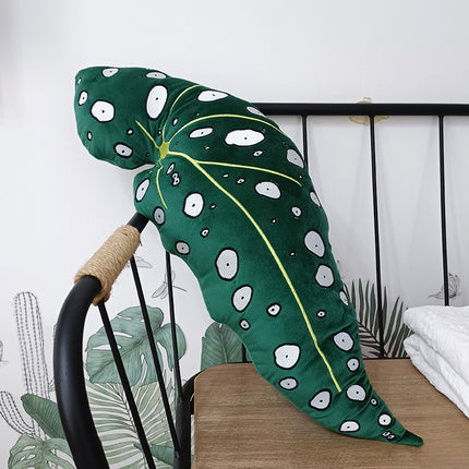 Peekaboo Studio Tropical Plant Leaves Pillow - Soft Fabric & Vibrant D