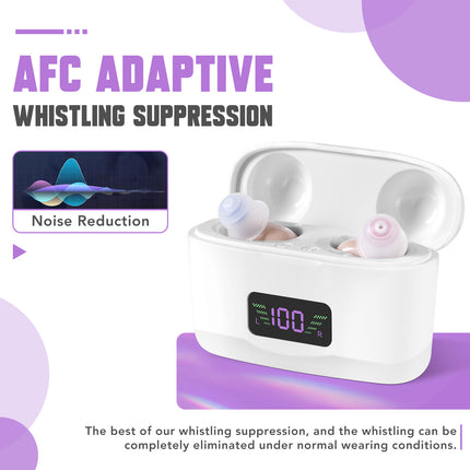 Peekaboo Studio Portable Hearing Aids with Charging Case & Sound Ampli