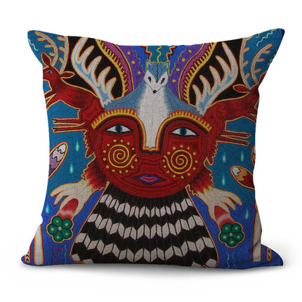 Decorative Pattern Cushion Pastoral Pillow Plaid Set Furniture Decorat