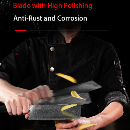 Damascus Kitchen Knife For Slicing Meat And Cutting Fruit