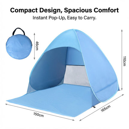 Peekaboo Studio UV-Resistant Waterproof Pop-Up Beach Tent for Camping