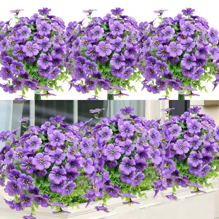 Peekaboo Studio Artificial Violet Flower Bouquet - Elegant Home Decor