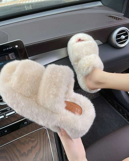 Leisure Fleece-lined Platform Slippers
