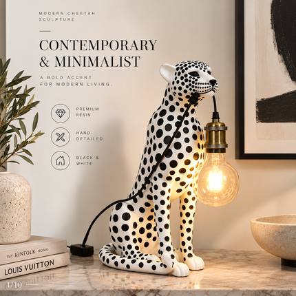 Modern Cheetah Sculpture — Decorative Animal Figurine for Home & Living Figurines modern-creativity-cheetah-sculpture-room-decoration-animal-figurine-model-living-room-table-home-decor-and-accessories-ornaments Home & Garden > Home Décor > Sculptures & Figurines