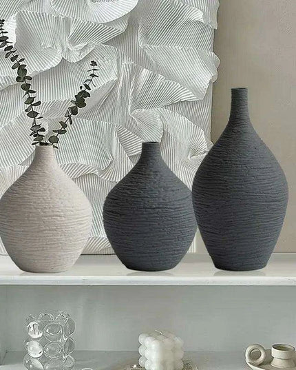 Ceramic Vase Set: Nordic Elegance for Timeless Home Decor and Gifting