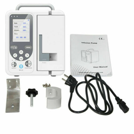 Volumetric IV Infusion Pump with Alarm System & Rechargeable Battery