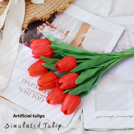 Peekaboo Studio Tulip Artificial Flower Arrangement - Realistic & Vibr
