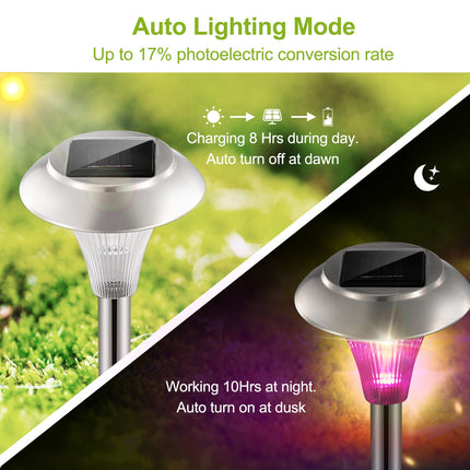 Peekaboo Studio 24-Pcs Solar Garden Lights, IP44 Waterproof, 7 Colors