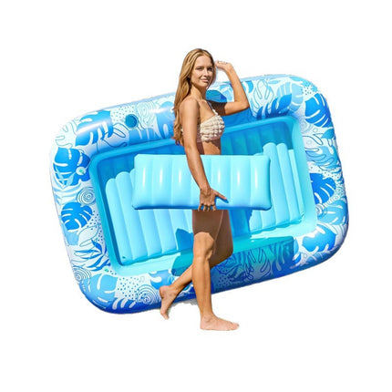 Peekaboo Studio Inflatable Floating Water Bed - Durable & Easy to Infl