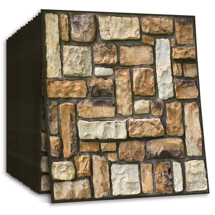 Self Adhesive Masonry Rock Texture 3D Wallpaper Living Room