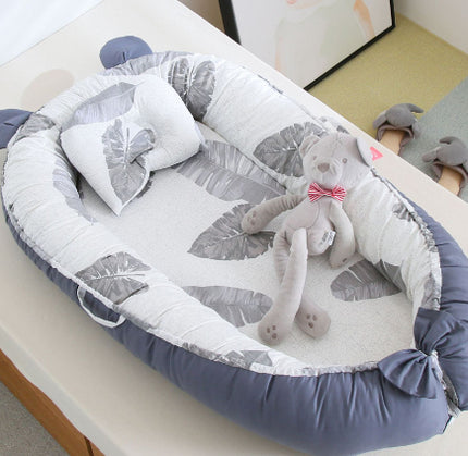 Peekaboo Studio Cotton Crib Bed - Soft & Breathable for Ultimate Comfo