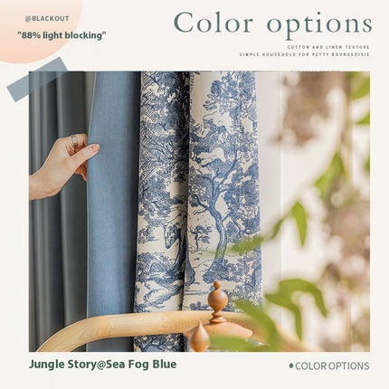 Peekaboo Studio French Chenille Curtain - High Shading, Elegant Design