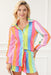 Rainbow Bliss Crinkle Shirt and Shorts Set for Colorful Adventures