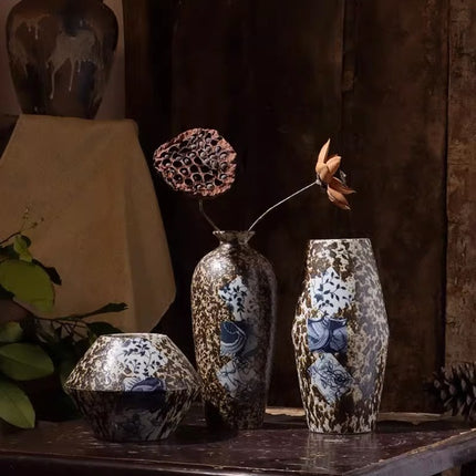 Ceramic Table Vase Set Tall Medium Short Vases Free Combination