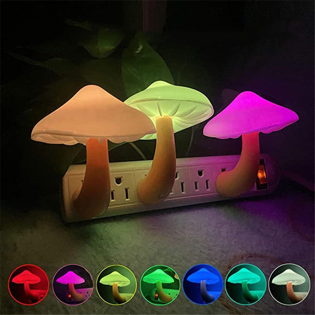 Peekaboo Studio LED Mushroom Night Light with Light-Control Sensor