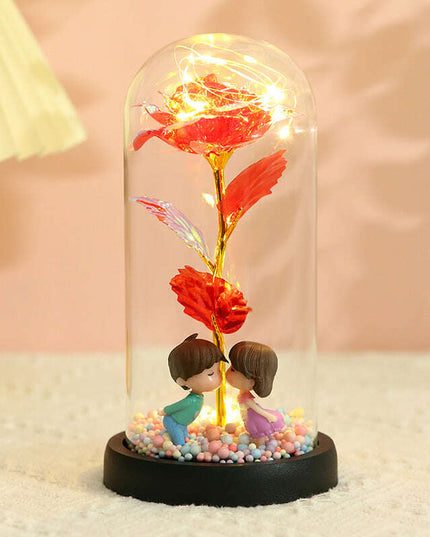 Colorful Gold Foil Flower Color GoldWith Lights Christmas Gift