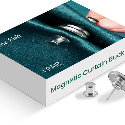 Magnetic Stainless Steel Curtain Buckle – 1 Pair