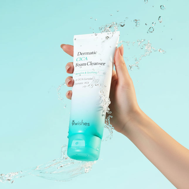 9wishes Dermatic CICA Foam Cleanser 150ml - Très Elite